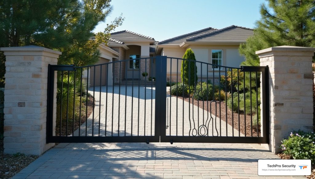 Automatic gate installation