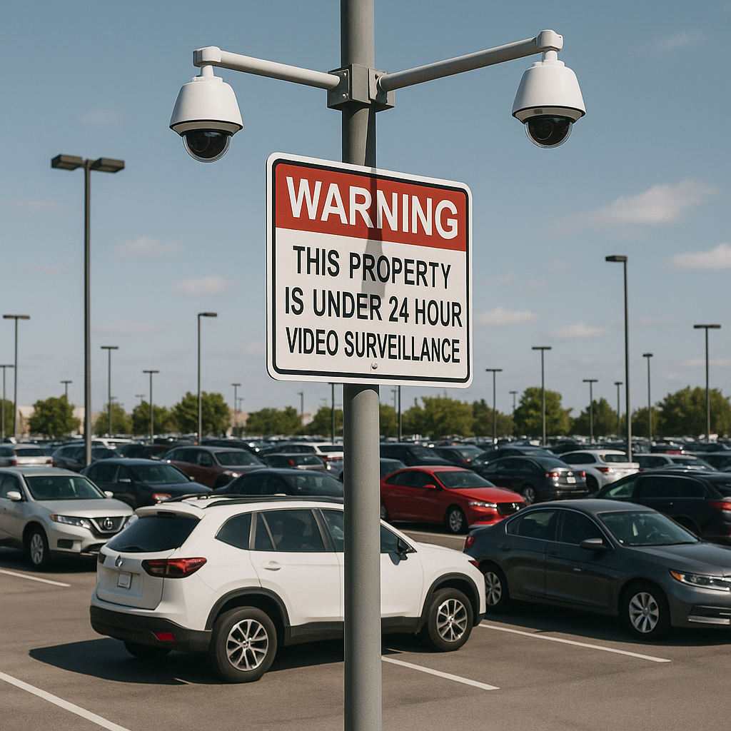 parking lot security camera footage