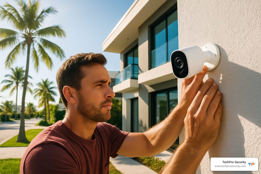 home security camera installation miami