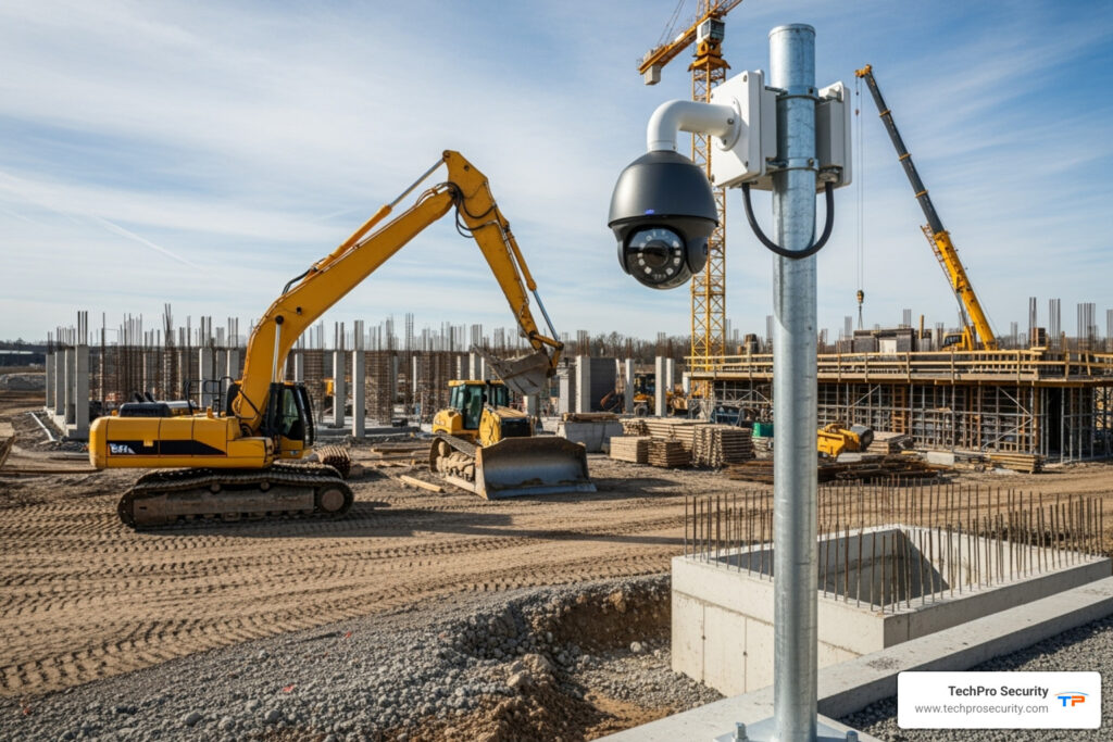 how to secure a construction site with cctv cameras