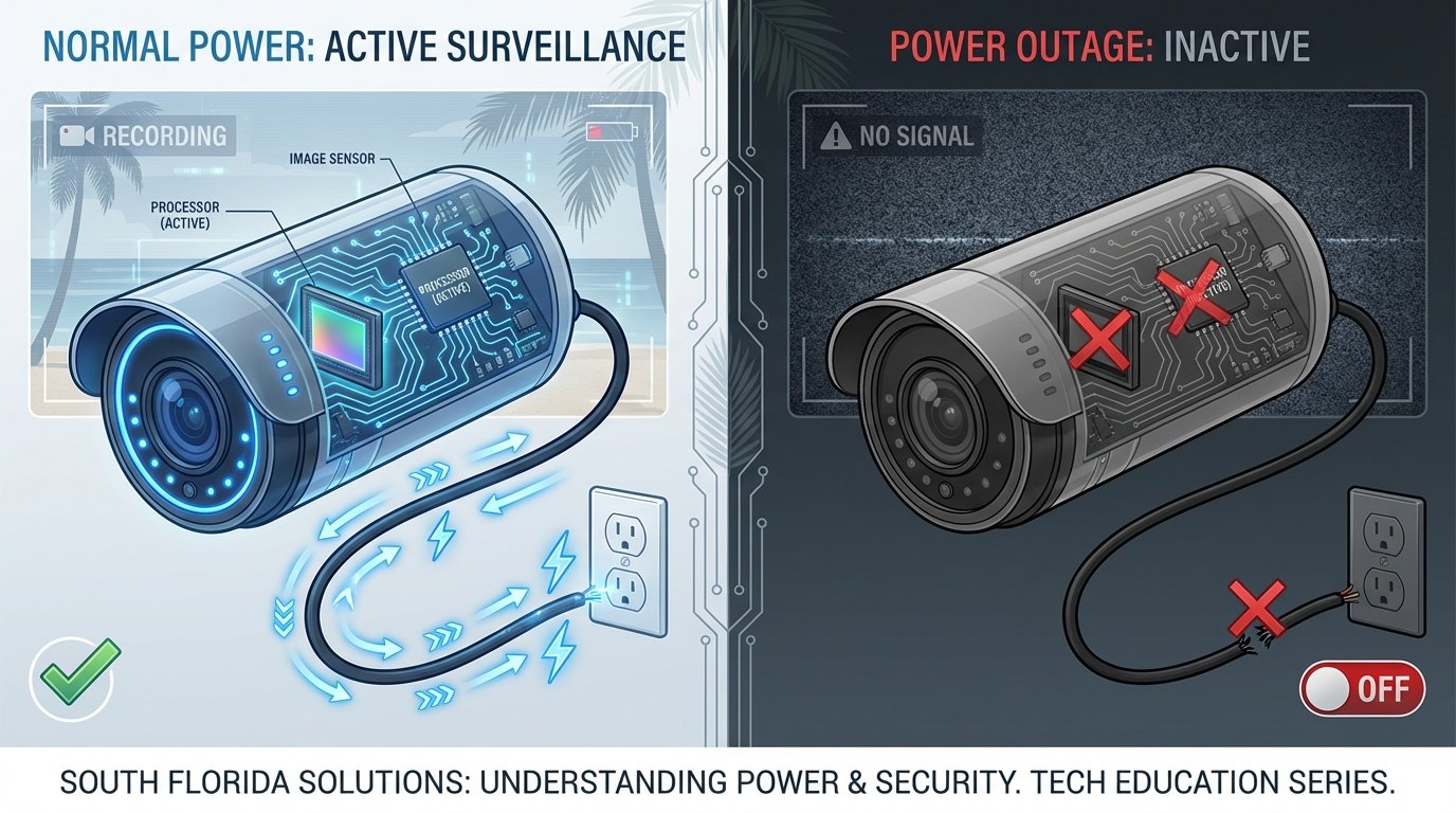 How Standard Security Cameras Respond to Power Loss