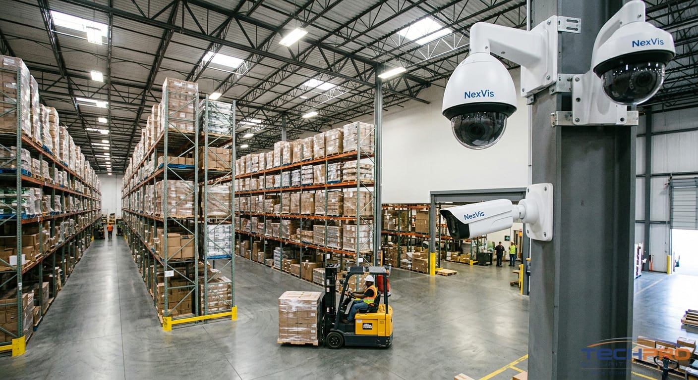 Commercial warehouse security camera installation South Florida