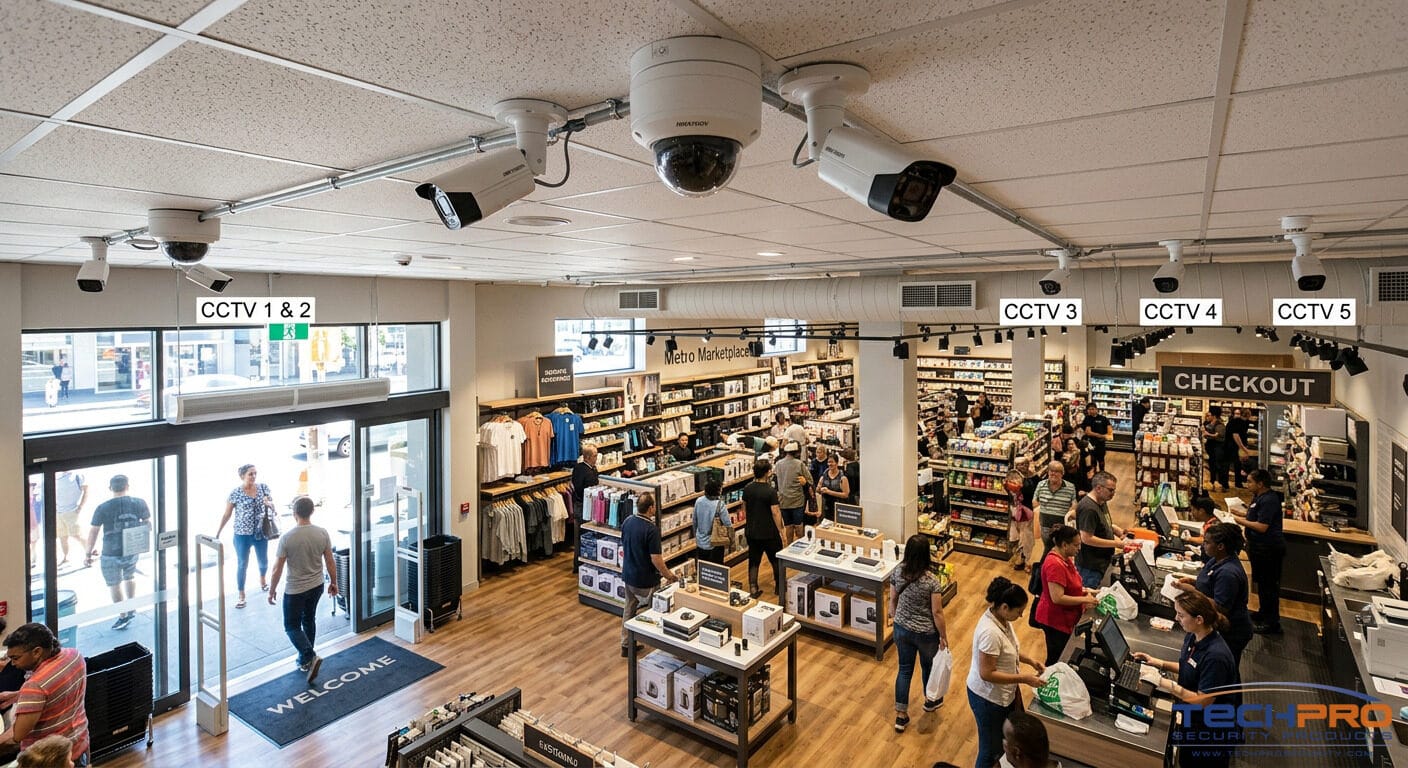 Retail store security camera installation South Florida